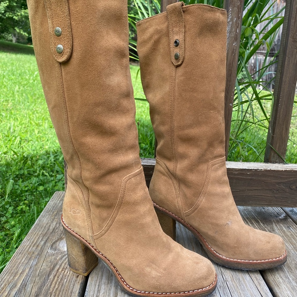 UGG Tan Suede Ankle Boots